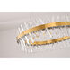 Canada LED 32 inch Gold LED Chandelier Ceiling Light