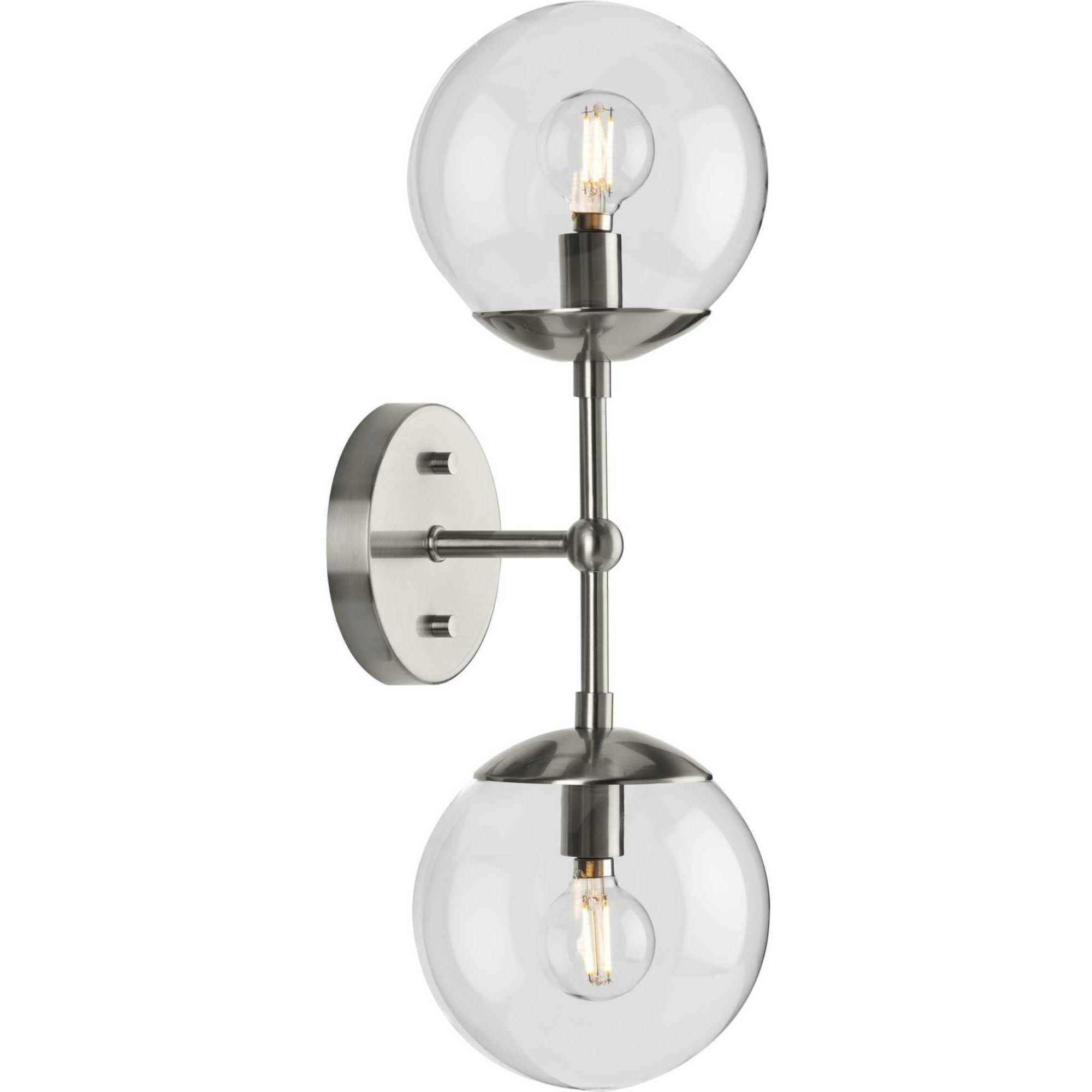 Atwell 2 Light 6.75 inch Brushed Nickel Wall Sconce Wall Light
