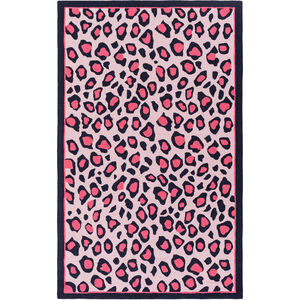 Peek-A-Boo 114 X 90 inch Pink and Pink Area Rug, Poly Acrylic