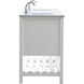 Theo 72 X 22 X 34 inch White Vanity Sink Set