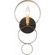 Luna Bath Sconce Wall Light in English Bronze and Antique Gold