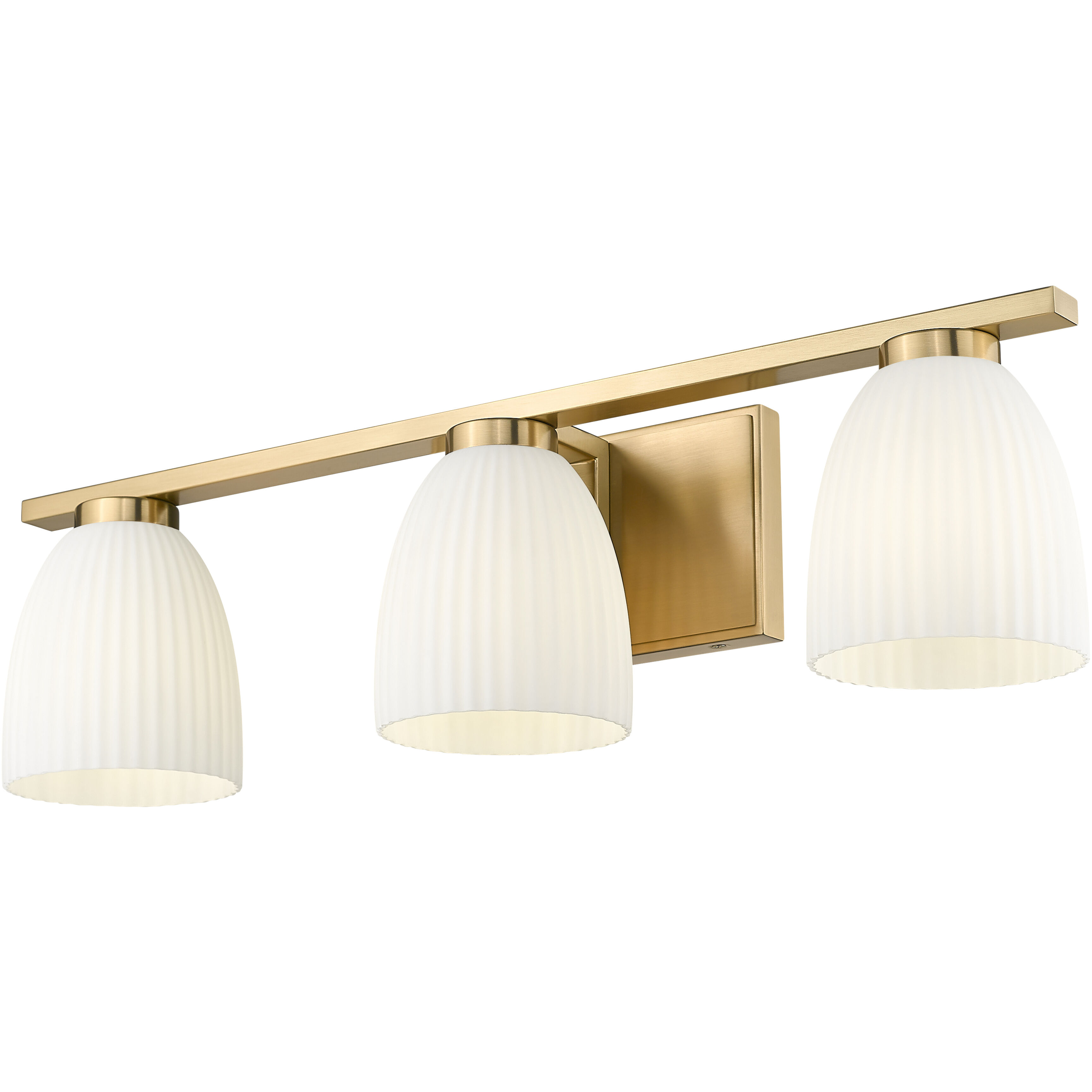 Naya 3 Light 24 inch Modern Gold Bath Vanity Light Wall Light