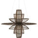 Benjiro 2 Light 42 inch Cupertino and Off-White Chandelier Ceiling Light