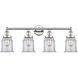 Canton 4 Light 33 inch Polished Nickel Bath Vanity Light Wall Light in Clear