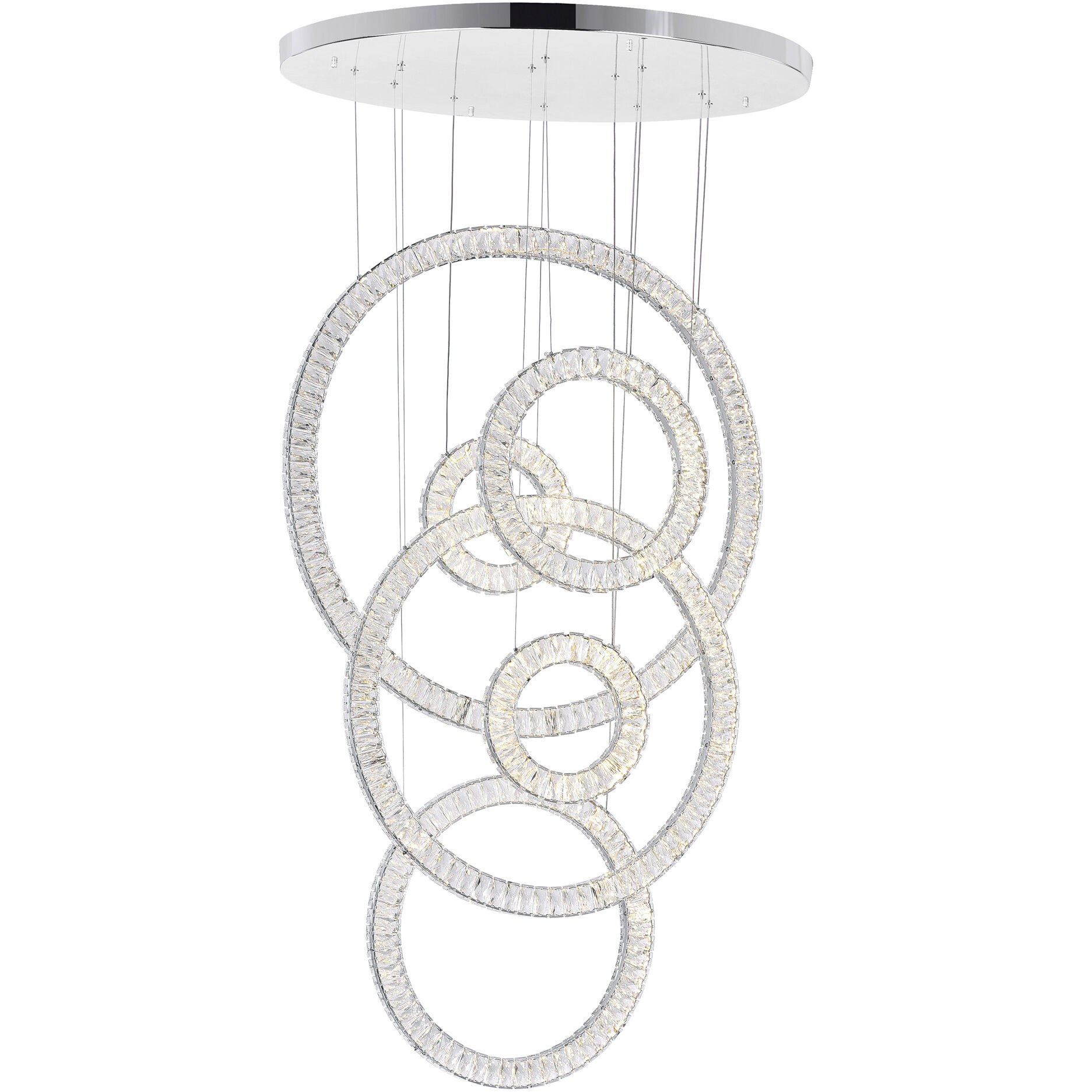 Celina LED 5 inch Chrome Down Chandelier Ceiling Light