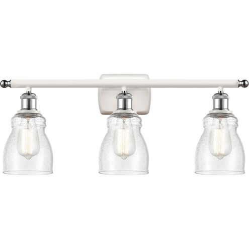 Ballston Ellery LED 26 inch White and Polished Chrome Bath Vanity Light Wall Light in Seedy Glass, Ballston