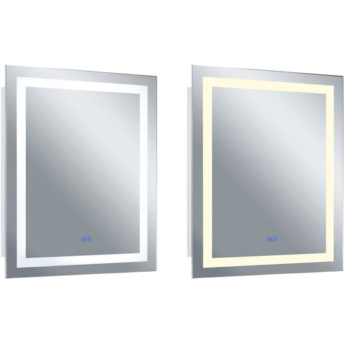 Abril 40 X 31.5 inch Matte White Mirror, Rectangle