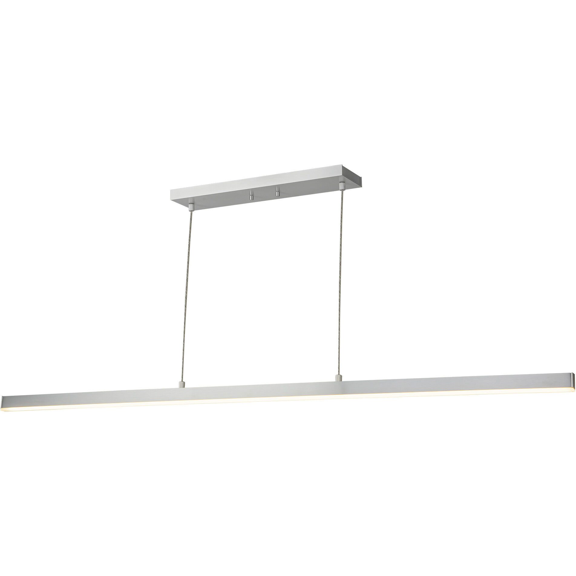 Vega LED 56 inch Brushed Nickel Linear Pendant Ceiling Light