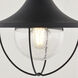 Dunlap 1 Light 10 inch Textured Black Outdoor Flush Mount