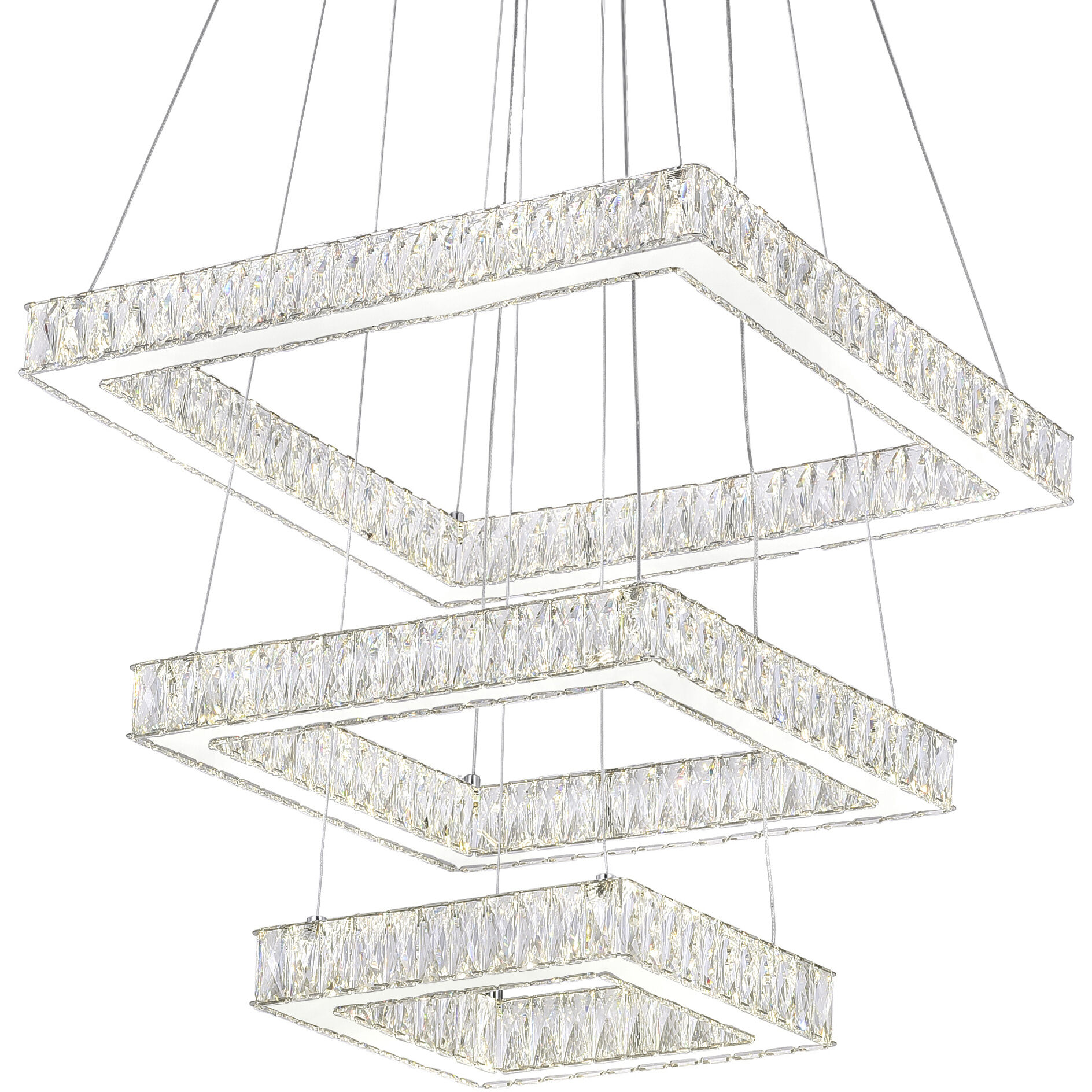 Florence LED 21 inch Chrome Chandelier Ceiling Light