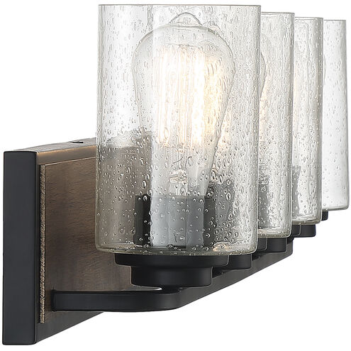 Sheppard 4 Light 32.75 inch Lodge Bathroom Vanity Light Wall Light