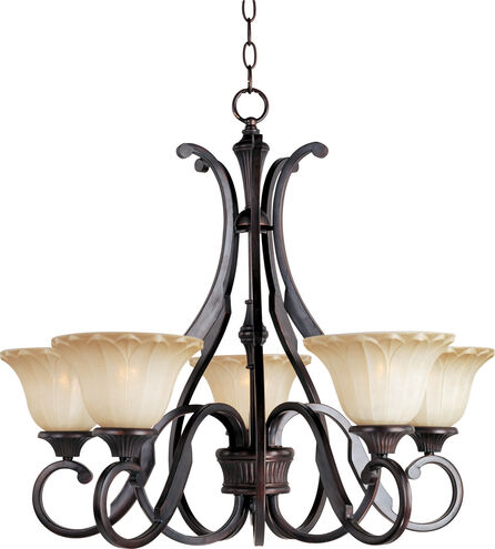 Allentown 5 Light 27 inch Oil Rubbed Bronze Single Tier Chandelier Ceiling Light