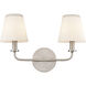 Hoyle 2 Light 16 inch Antique Nickel Vanity Light Wall Light