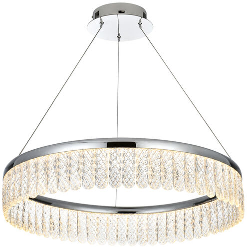 Rune 1 Light 24 inch Chrome Chandelier Ceiling Light