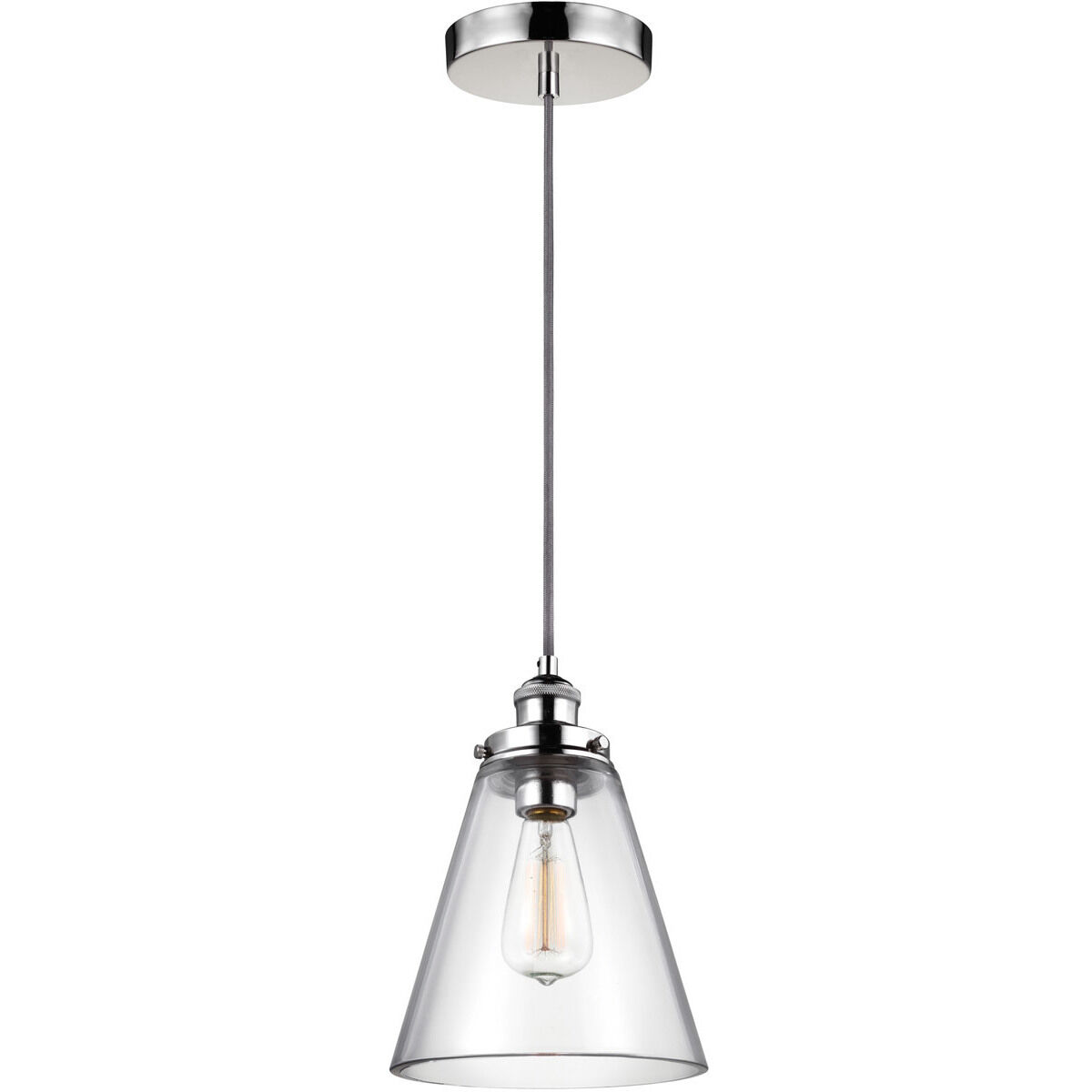 Sean Lavin Baskin 1 Light 8.5 inch Polished Nickel Pendant Ceiling Light