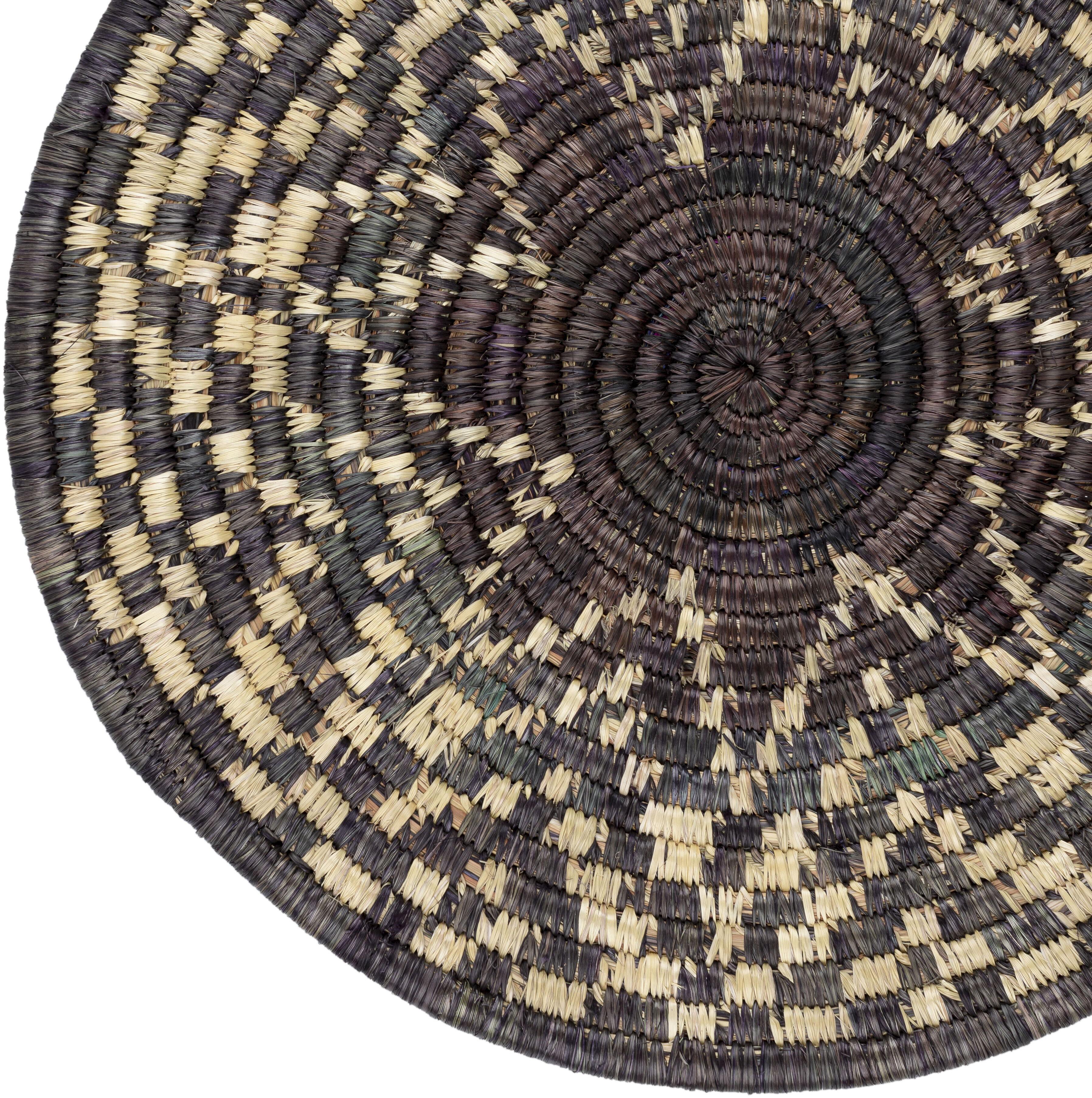 Dastkar Dark Grey Wall Art, Round