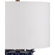 Maitake 22 inch 150 watt Dark Blue Reactive Table Lamp Portable Light
