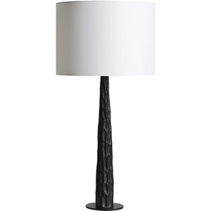 Citra 29 inch 100 watt Black and Light Grey with Matte Black Table Lamp Portable Light