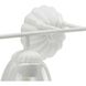 Quillan 4 Light 33.62 inch White Plaster Bathroom Vanity Light Wall Light