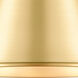 Aditi Appalachian 1 Light 8 inch Satin Gold Flush Mount Ceiling Light, Aditi