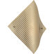 Grid 1 Light 15 inch Soft Brass Wall Sconce Wall Light 