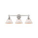 Orwell 3 Light 27 inch Pewter Bath Vanity Wall Light in Opal Glass
