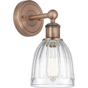 Brookfield 1 Light 5.75 inch Antique Copper and Clear Sconce Wall Light