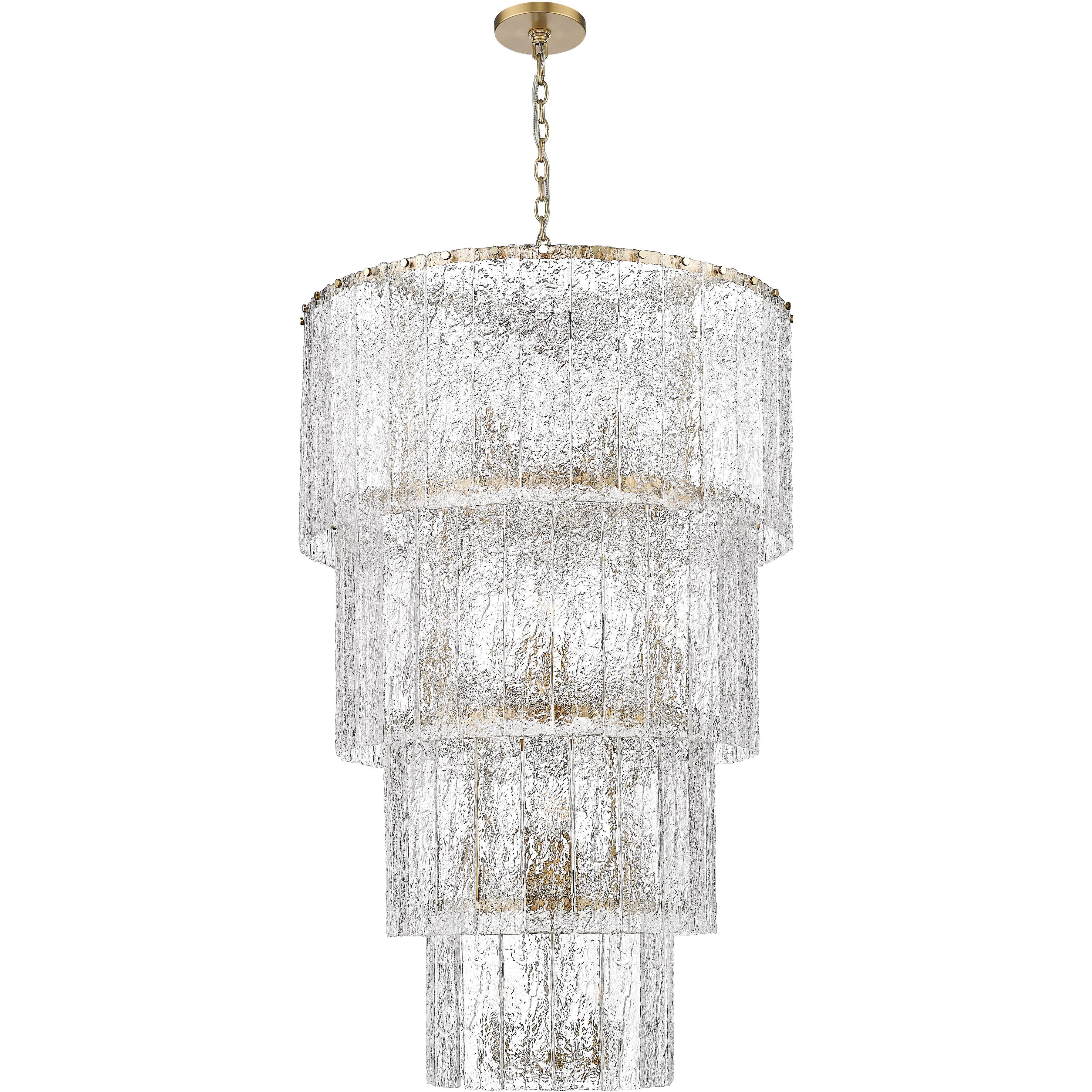Glacier 18 Light 31 inch Modern Gold Chandelier Ceiling Light
