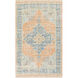 Zainab 48 X 27 inch Sky Blue/Burnt Orange/Lime/Navy/White Rugs