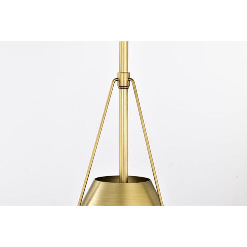 Adina 1 Light 10 inch Natural Brass Pendant Ceiling Light