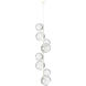 Gaia LED 16.6 inch Salt White Chandelier Ceiling Light, Twisted Vine