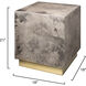 Cube 21 X 18 inch Warn Grey Vellum Side Table, Inline