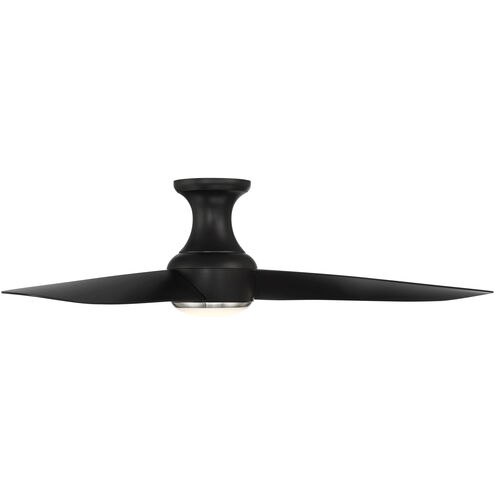 Corona 52 inch Brushed Nickel Matte Black Ceiling Fan