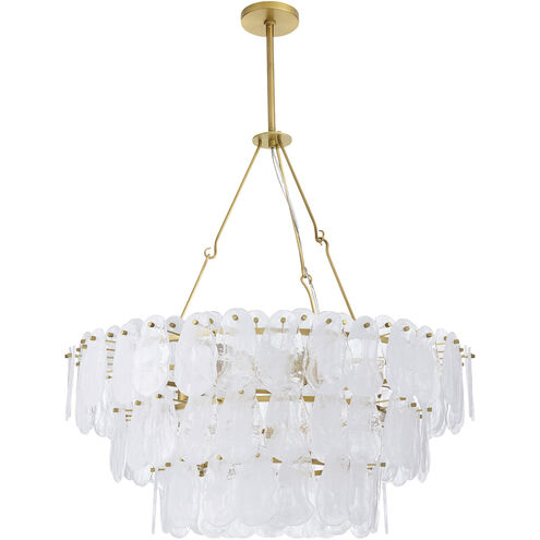 Leon 7 Light 38 inch Antique Brass Chandelier Ceiling Light, Large