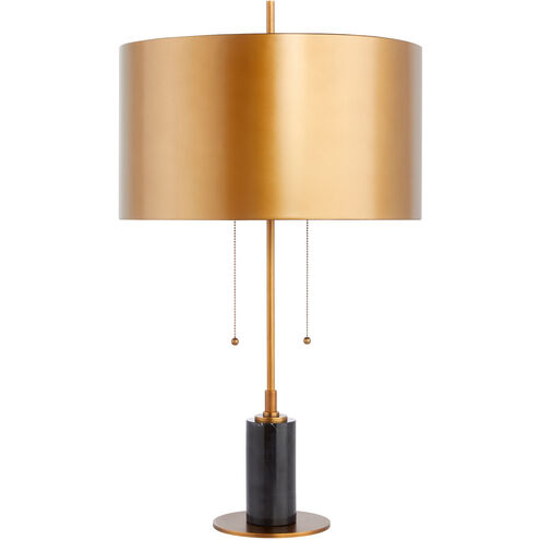 McArthur 31 inch 150.00 watt Black and Brass Table Lamp Portable Light