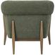 Melrose Harvest Oak with Green Accent Chair