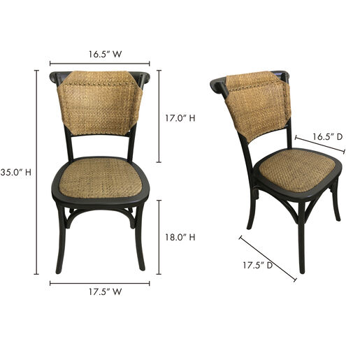 Colmar Black Dining Chair, Set of 2