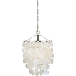 Elsa LED 10.5 inch Satin Nickel Pendant Ceiling Light