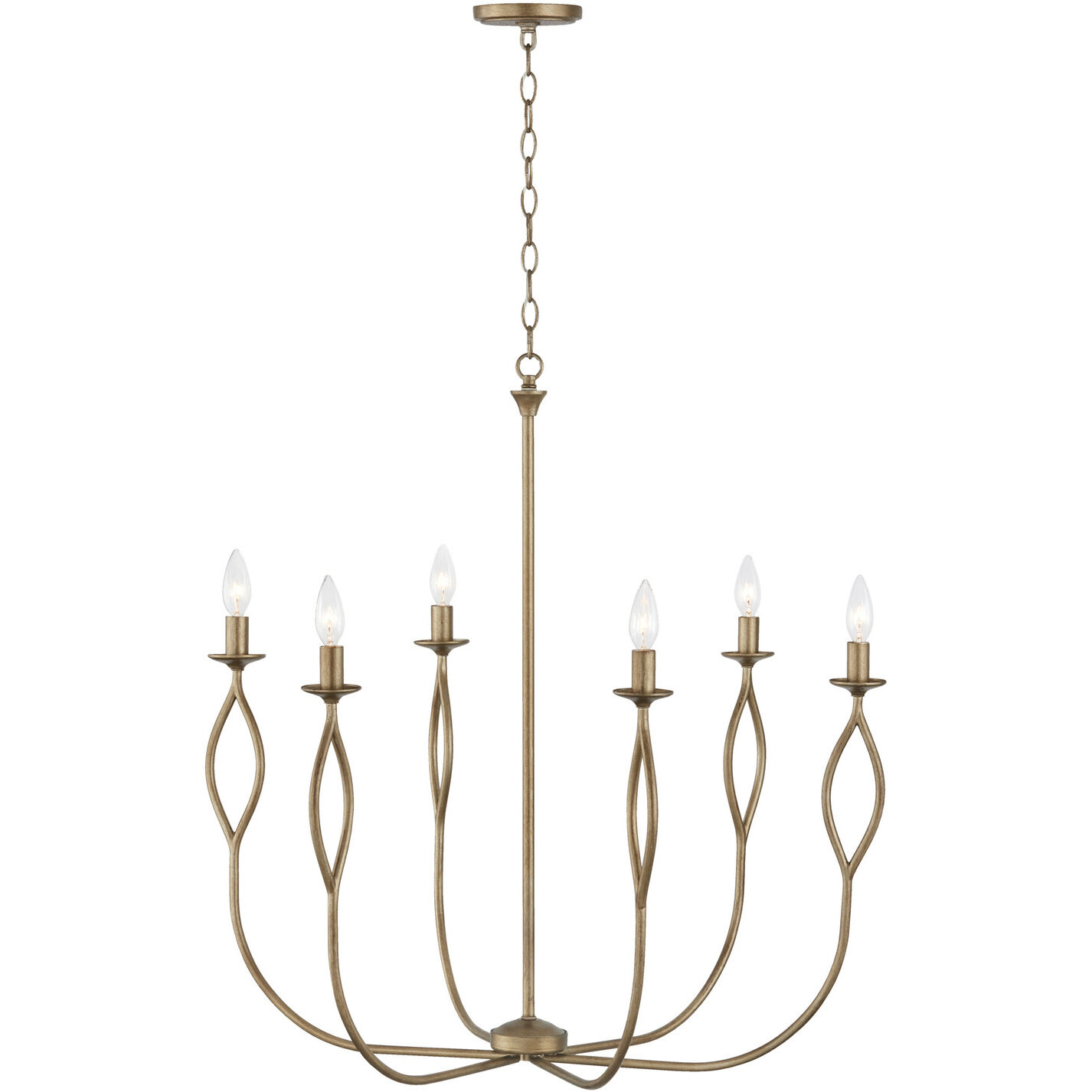 Cohen 6 Light 30.5 inch Mystic Luster Chandelier Ceiling Light