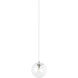 Sean Lavin Palona 1 Light 14 inch Satin Nickel Pendant Ceiling Light in Incandescent, Clear Glass