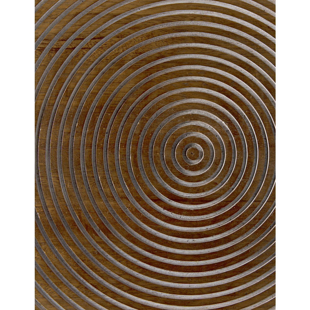 Saturn 29 X 28 inch Dark Walnut Side Table