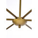 Cohen 6 Light 30 inch Black and Brass Pendant Ceiling Light