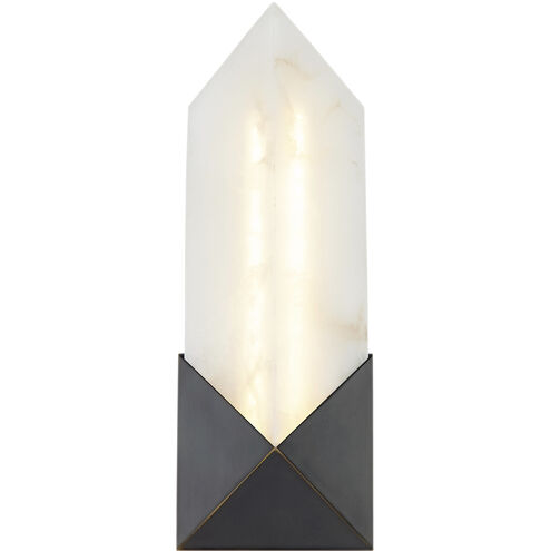 Caesar LED 4.63 inch Urban Bronze Bath Vanity Light Wall Light in Urban Bronze and Alabaster
