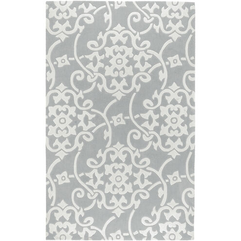 Cosmopolitan 108 X 72 inch Slate/Cream Handmade Rug, Rectangle