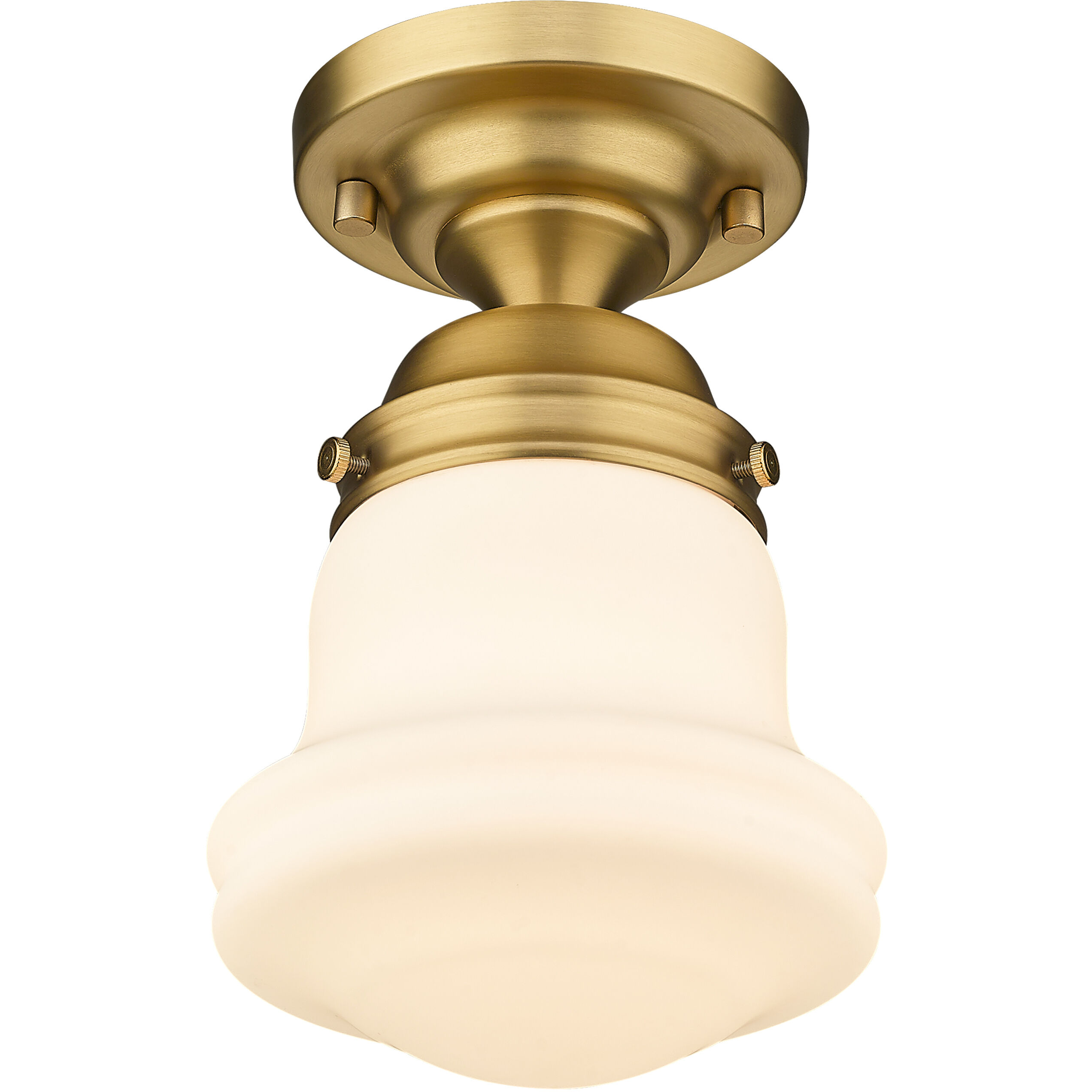 Vaughn 1 Light 6 inch Heritage Brass Flush Mount Ceiling Light