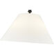 Adorra 3 Light 16 inch Matte Black Indoor Semi-Flush Ceiling Light