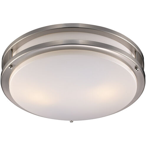 Barnes 3 Light 17 inch Brushed Nickel Flushmount Ceiling Light