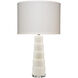 Caspian 28 inch 150.00 watt White Alabaster Table Lamp Portable Light
