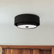 Brookside 2 Light 13.25 inch Matte Black Flush Mount Ceiling Light, Medium