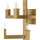 Andre 7 Light 16 inch Brass Wall Sconce Wall Light